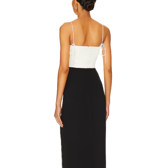 Amanda Uprichard x REVOLVE Avani Gown in Black & Ivory - Picture 10 of 10